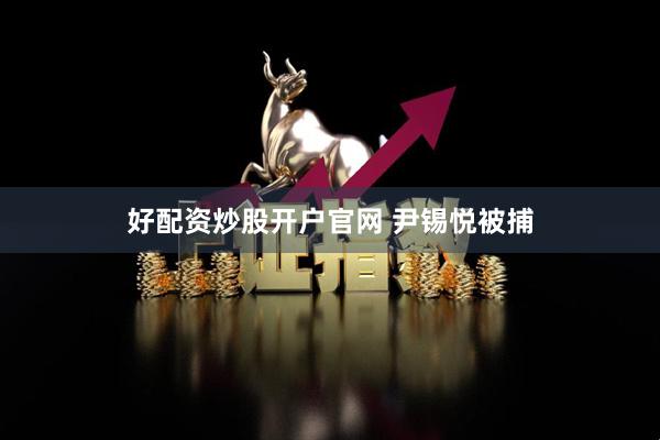 好配资炒股开户官网 尹锡悦被捕