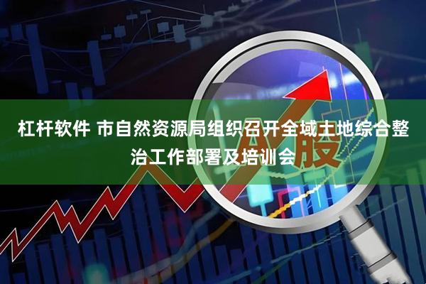 杠杆软件 市自然资源局组织召开全域土地综合整治工作部署及培训会